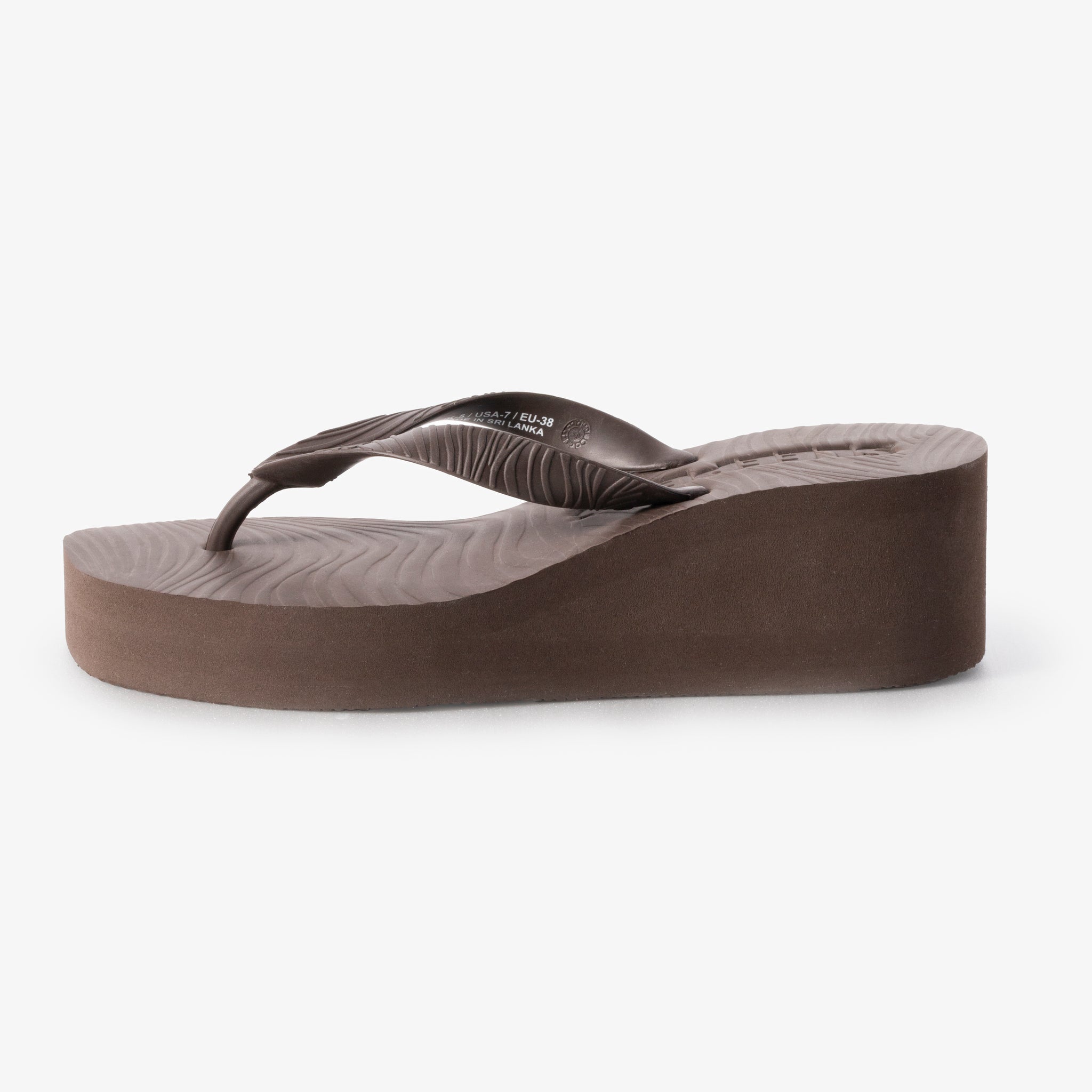 High Platform Brown Flip Flop – SLEEPERS EU