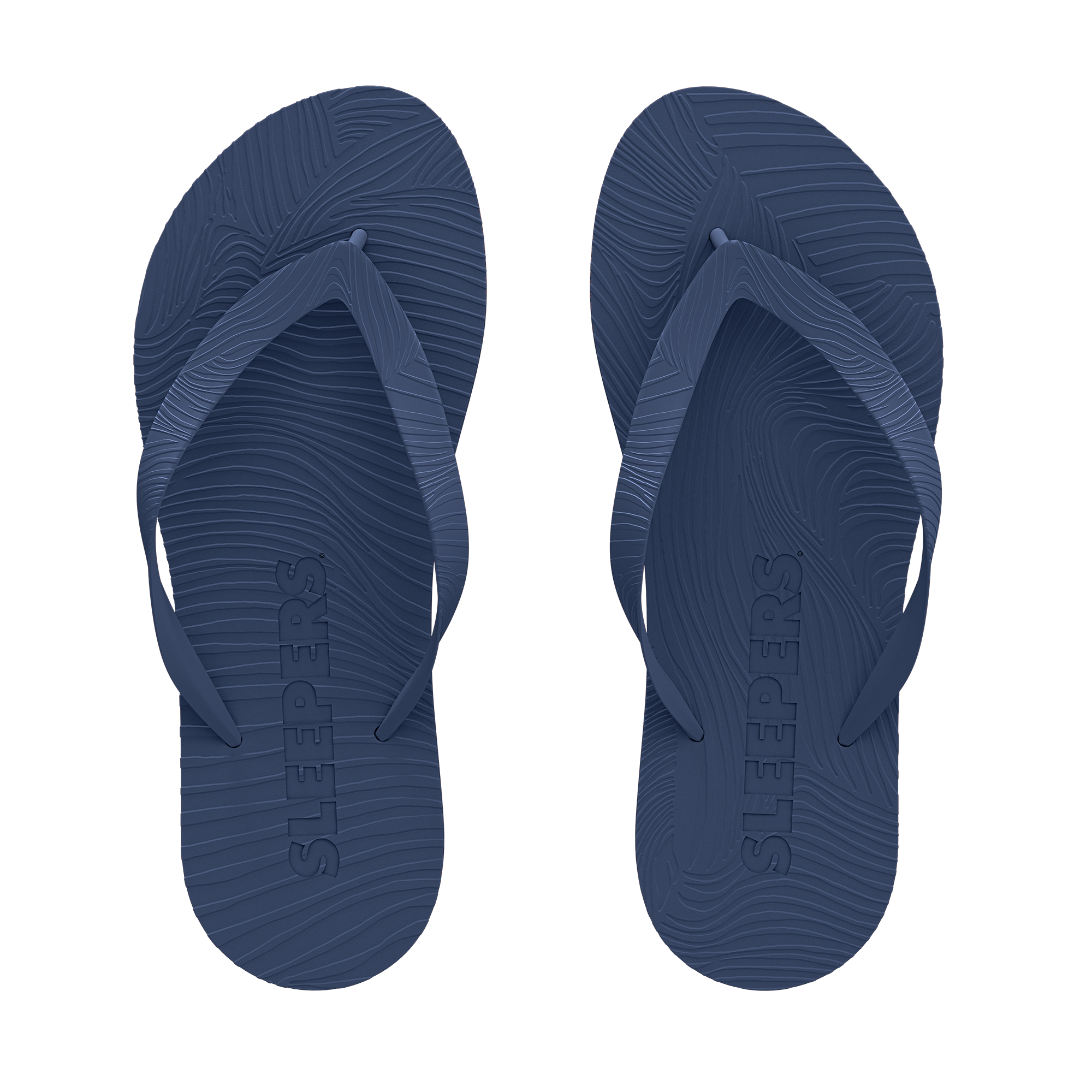 Onward Reserve Leather Flip Flop Sandals  Navy Nylon Straps Size Medium 8.5-9.5 Ralph Lauren Navy & Cream Braided Leather T Strap Thong  main image 3