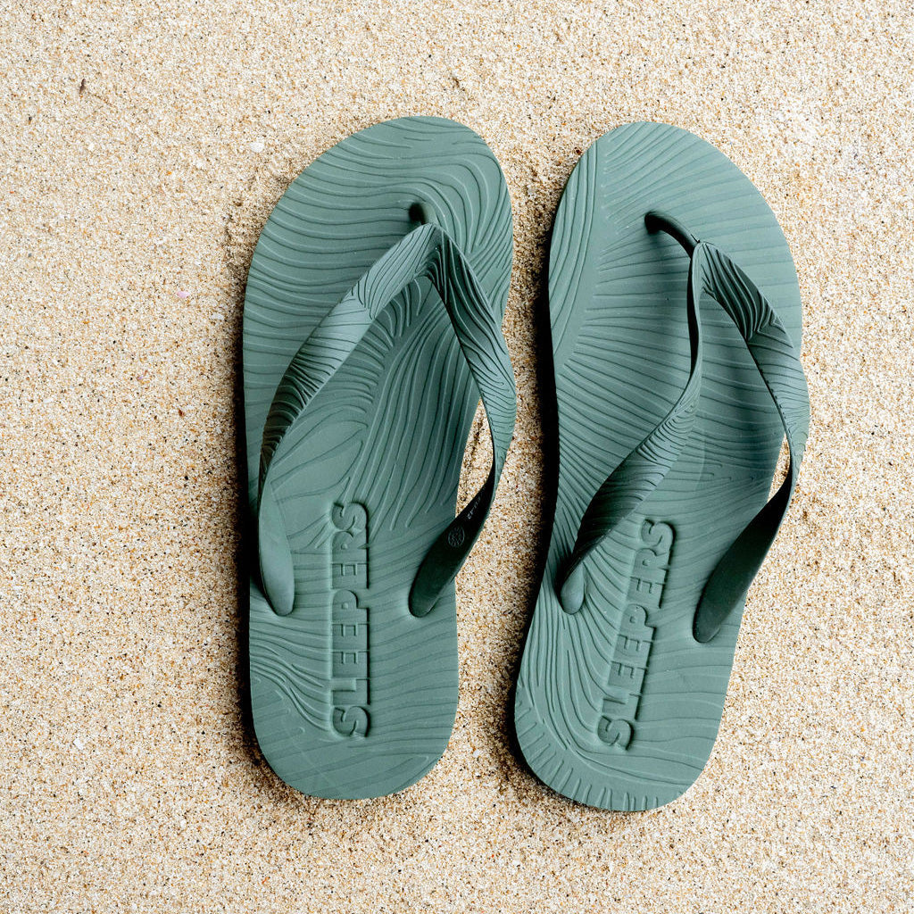 Sleepers Flip Flop Mens Green – SLEEPERS EU